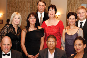 Front Left to right: Terry Scallan (governor of SAIS), Dawood Alexander (chairman Security SGB), Agatha Scallan, back: centre Gert (governor of SAIS) and Mrs Pretorius and guests